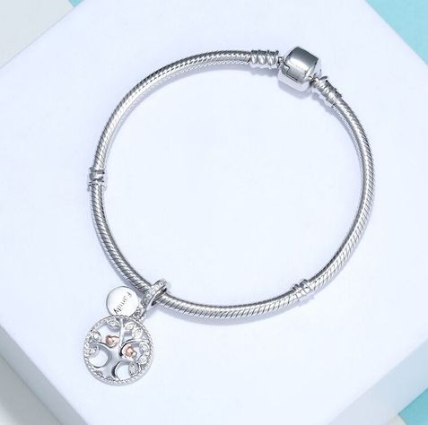 Charm dije abalorio plata 925 Árbol de la vida-3