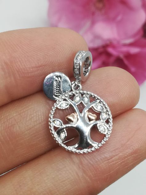 Charm dije abalorio plata 925 Árbol de la vida-4