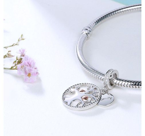 Charm dije abalorio plata 925 Árbol de la vida-5