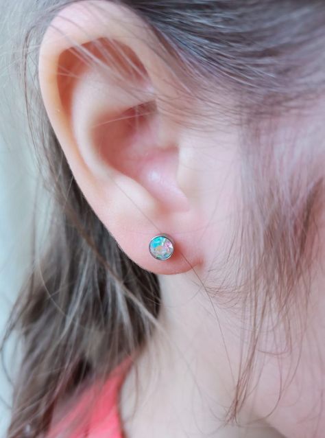 Punto Luz Tornasolados Acero Inoxidable 4mm Aros  -2