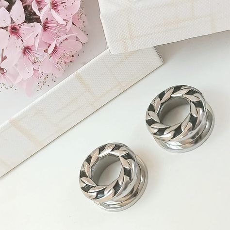 Aros Expansores Oreja Estiradores 18mm Acero Tunel Plug Punk-1