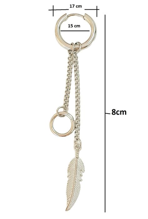 Aro Largo Kpop Pluma Cosplay Punk Drop Doble Uso Unidad Moda-3