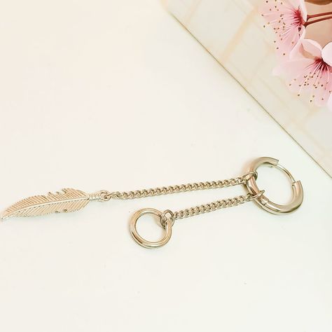 Aro Largo Kpop Pluma Cosplay Punk Drop Doble Uso Unidad Moda-6