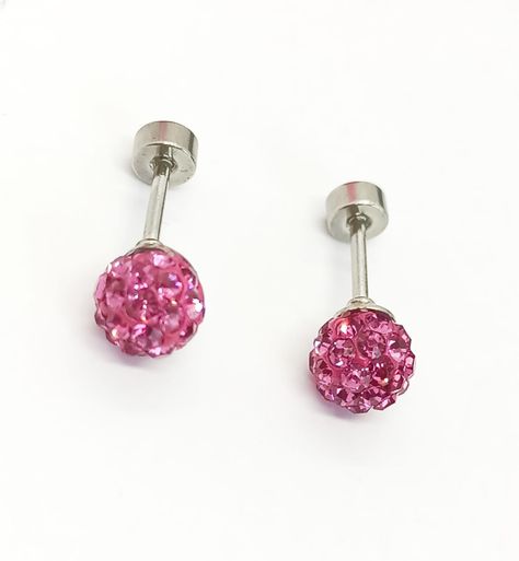Aros Punto De Luz Bola De Fuego fucsia-4