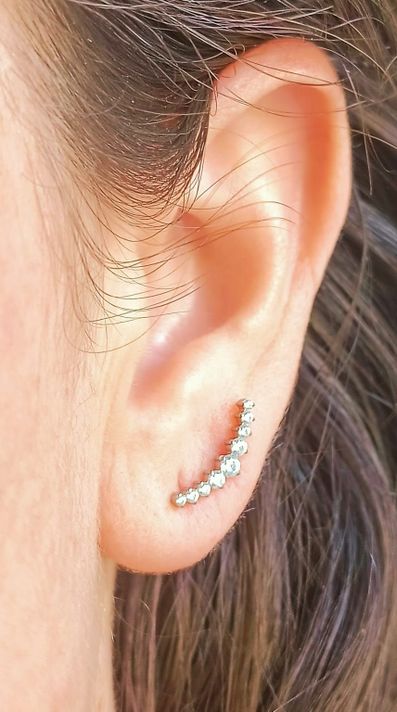 Piercing Labret Astm F136 G23 Acero Titanio Zirconia Trepado-6