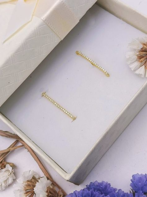 Aros Envolventes Modelo Monolito Plata S925 Chapada En Oro 18k-1