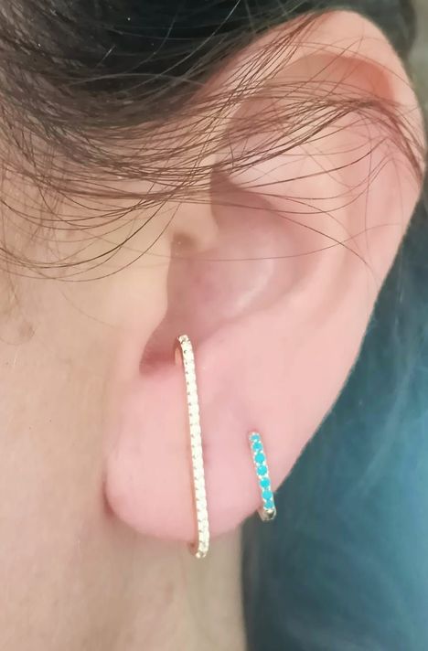 Aros Envolventes Modelo Monolito Plata S925 Chapada En Oro 18k-2