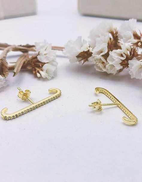 Aros Envolventes Modelo Monolito Plata S925 Chapada En Oro 18k-3