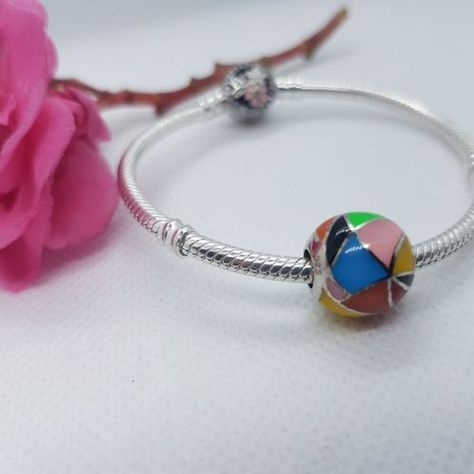Charm dije abalorio bola Balon de colores 925 color estilo  -2