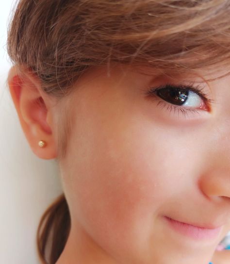 Aros Esfera Relieve Pendientes Tuerca Seguridad 4mm Oro 18k-4