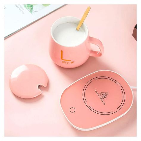 Calentador de Tazas Eléctrico con Taza y Tapa-0