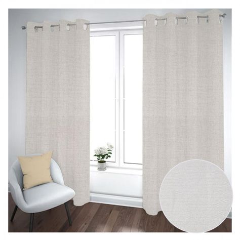 Cortina Black Out 2 Paños Decorativa Color Gris N°70 (140X225)-0