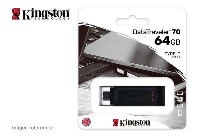 Pendrive Kingston 64gb Datatraveler 70 Type-c-1