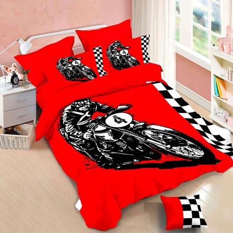 Cubrecama Quilt Verano 1.5 Plazas +Funda 50x70 -Diseño Red Rider 595-0