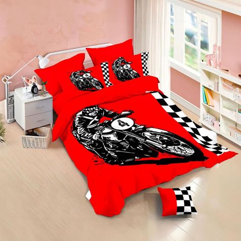 Cubrecama Quilt Verano 1.5 Plazas +Funda 50x70 -Diseño Red Rider 595-2