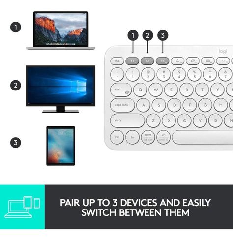 Teclado Bluetooth Logitech Pebble Keys 2k380s Qwerty Español-2