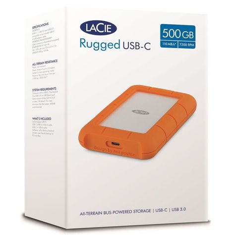 Disco Duro Externo 4TB LaCie Rugged WINDOWS/MAC-5