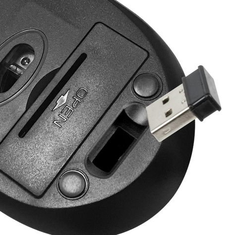 Mouse Inalámbrico KlipXtreme KMW-330 negro-4