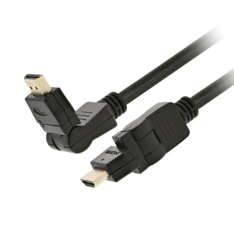 Cable HDMI Giratorio 1,80Mts Macho/Macho Xtech XTC-606 Negro-0
