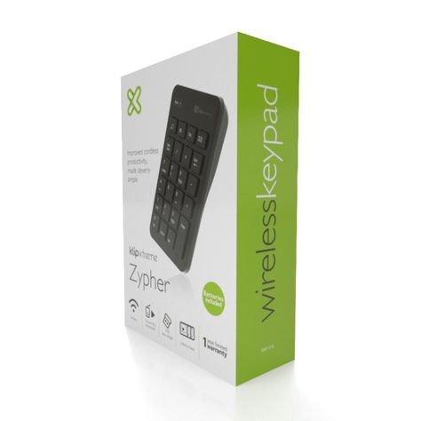 Teclado Numérico Inalámbrico KlipXtreme KNP-110 Negro-9