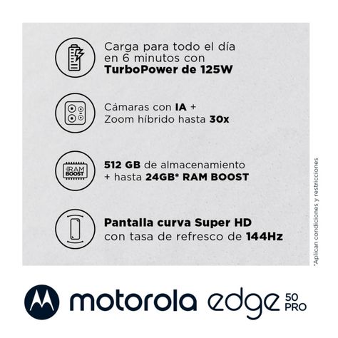 Celular Motorola Edge 50 pro 12+512GB moto + buds-2
