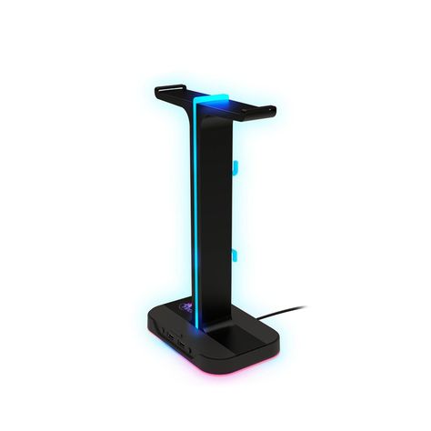 Soporte doble para audifonos luces RGB C/USB Xtech XTH-690-0
