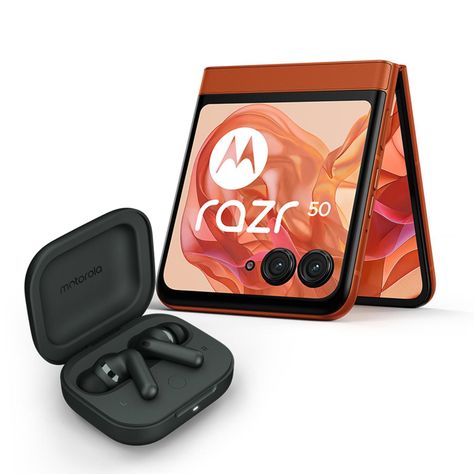 Motorola Razr 50 Naranja 12+512GB + Motobuds+-0