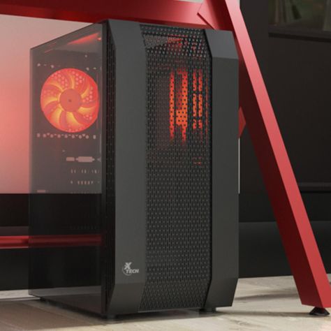 Gabinete ATX/microATX gamer con ventana Deimos Xtech XT-GMR3-1