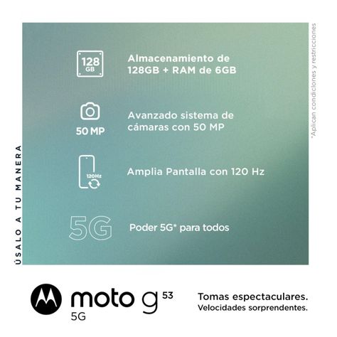 MOTOROLA MOTO G53 5G 6+128 plateado-1