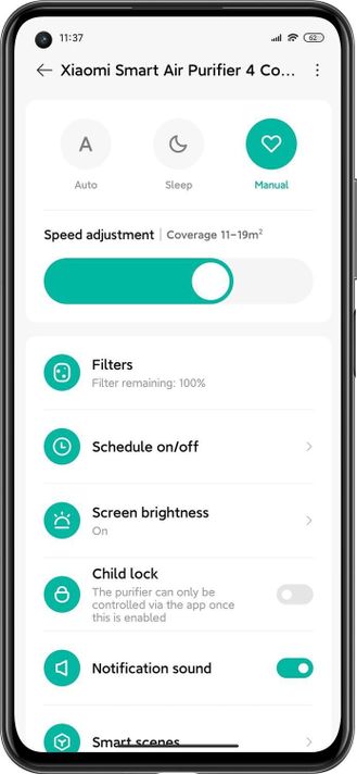Xiaomi Smart Air Purifier 4 Compact EU-3