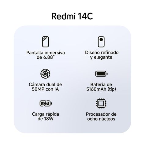 Redmi 14C Midnight Black 4GB RAM 256GB ROM-8