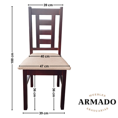 Juego de Comedor New Barcelona 6 Sillas Mesa Rectangular -2