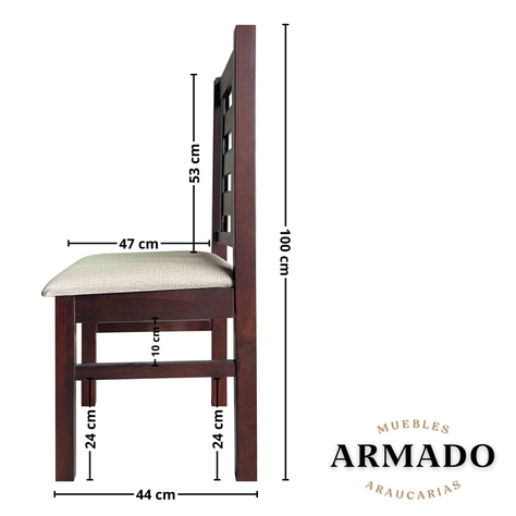 Juego de Comedor New Barcelona 6 Sillas Mesa Rectangular -3