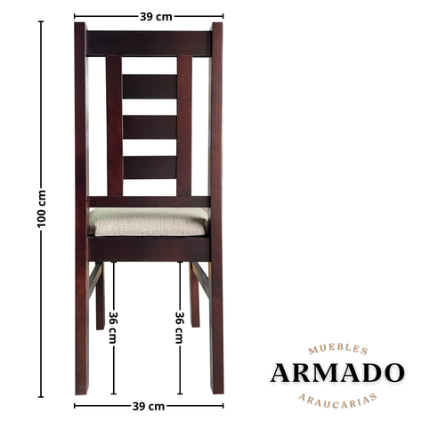 Juego de Comedor New Barcelona 6 Sillas Mesa Rectangular -4