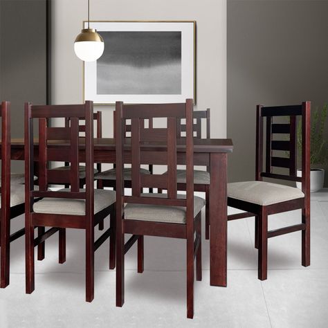 Juego de Comedor Barcelona 8 Sillas Mesa Rectangular -2
