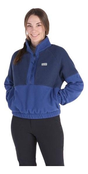 Polar Marmot Mujer Medio Cierre Retro Rocklin MA23928 Azul-0