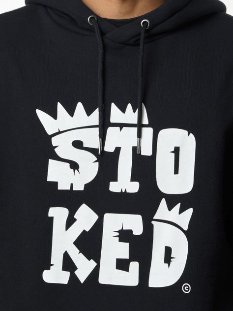 Polerón Stoked Hombre Logo Negro-3
