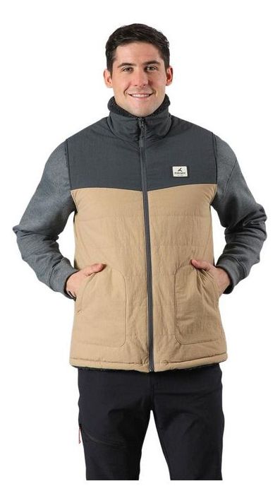 Chaqueta Andesgear Hombre Reversible Trancura Vest Cafe Café-0