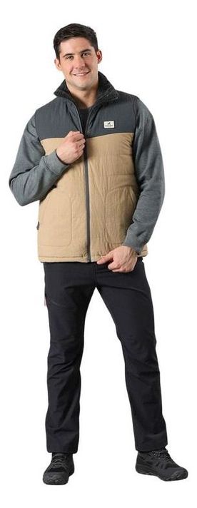 Chaqueta Andesgear Hombre Reversible Trancura Vest Cafe Café-2