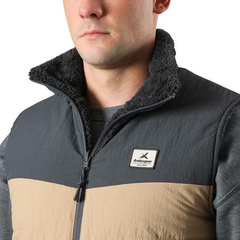 Chaqueta Andesgear Hombre Reversible Trancura Vest Cafe Café-3