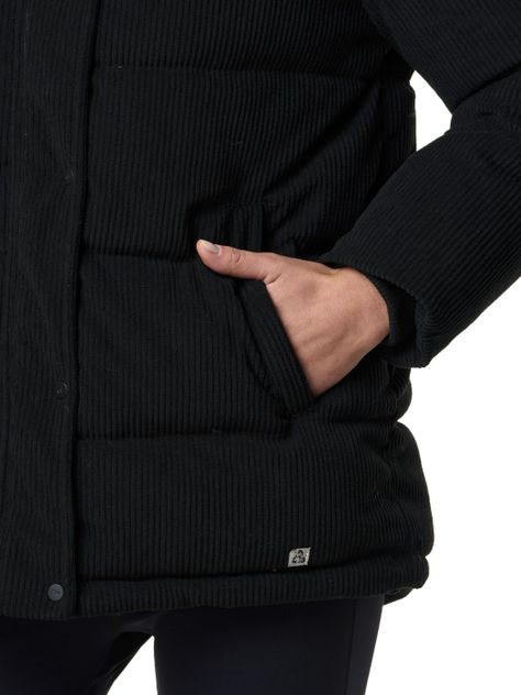 Chaqueta Stoked Mujer Flip Hoodie Negro-4