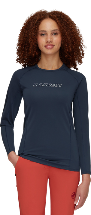 Polera Mujer Mammut Selun Fl Longsleeve Logo Azul-0