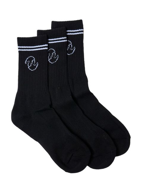 Calcetines Stoked Unisex Tripack Negro-0