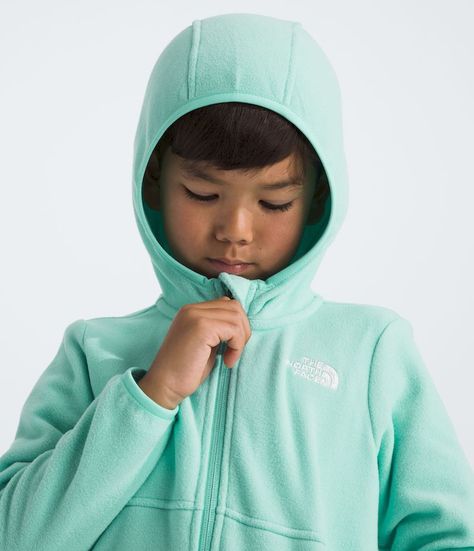 Polar The North Face Hombre Kid Glacier Fz Hoodie Celeste-1