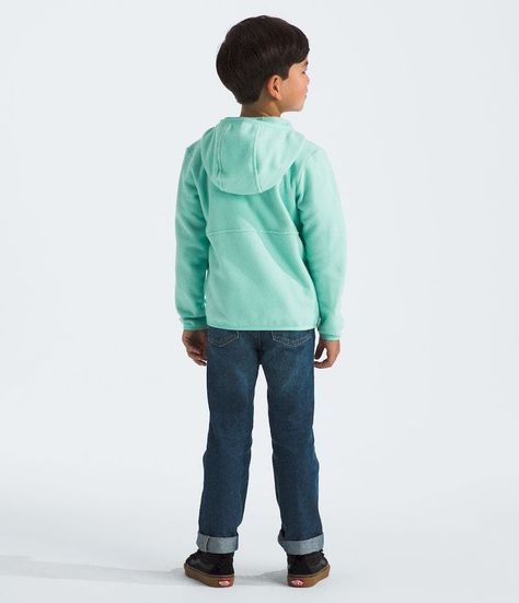 Polar The North Face Hombre Kid Glacier Fz Hoodie Celeste-2