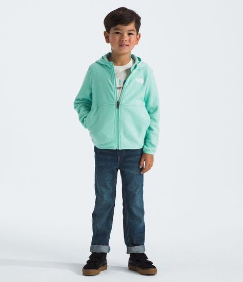 Polar The North Face Hombre Kid Glacier Fz Hoodie Celeste-3