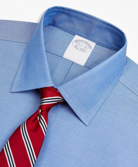 Camisa Cotton Slim Non-Iron Oxford Azul-1