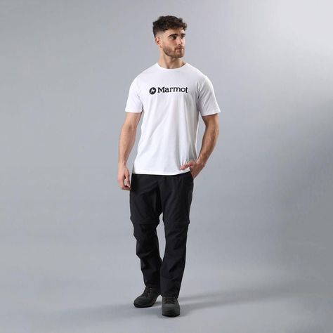 Polera Marmot Hombre Logo Y Blanco-3