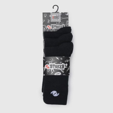 Tripack Stoked Unisex Basic Stkd Negro-1