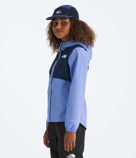 Chaqueta The North Face Niña Impermeable Antora Rain Azul-4